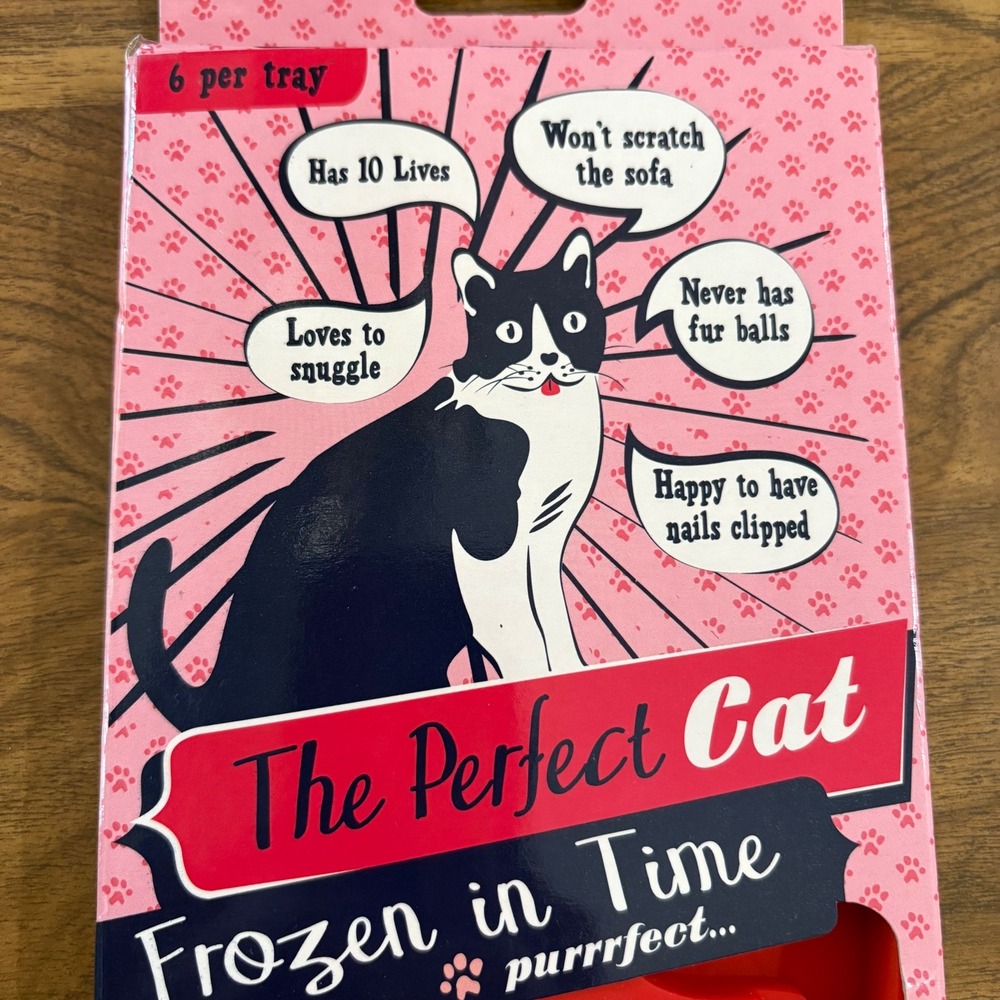 The Perfect Cat Frozen in Time Silicone Mold Tray Chocolate Jello Ice Cube - Picture 2 of 8